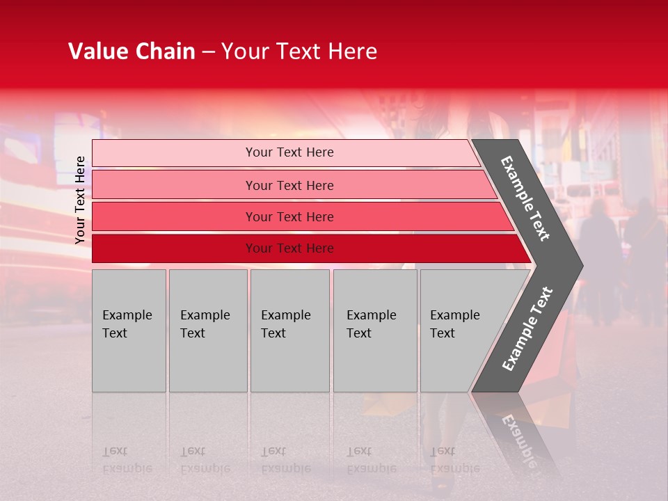 Girl New York Caucasian PowerPoint Template