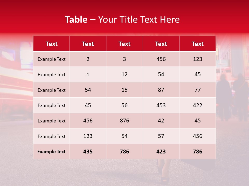 Girl New York Caucasian PowerPoint Template