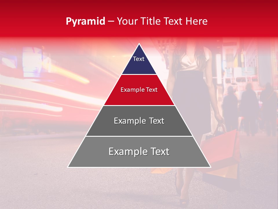 Girl New York Caucasian PowerPoint Template