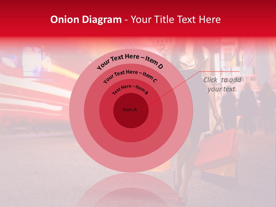 Girl New York Caucasian PowerPoint Template