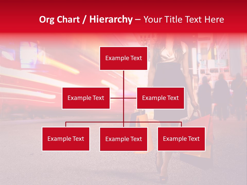 Girl New York Caucasian PowerPoint Template