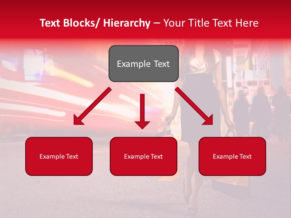 Girl New York Caucasian PowerPoint Template