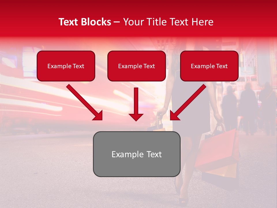 Girl New York Caucasian PowerPoint Template