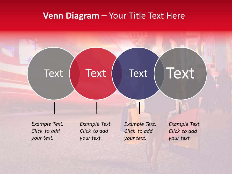 Girl New York Caucasian PowerPoint Template