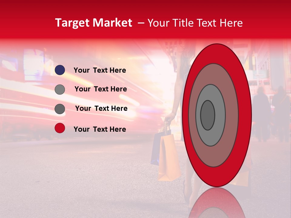 Girl New York Caucasian PowerPoint Template