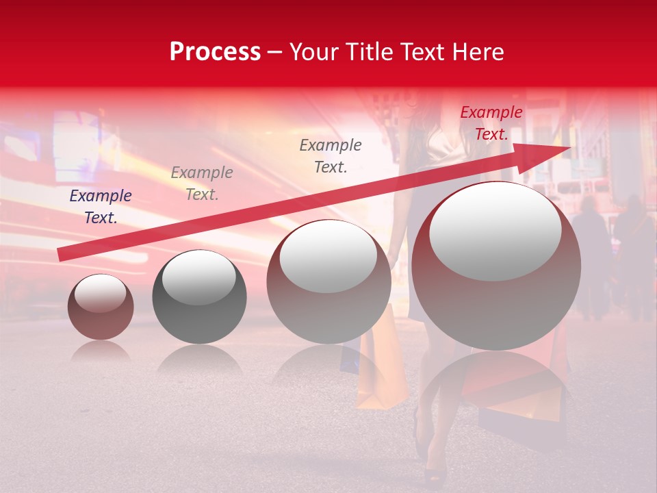 Girl New York Caucasian PowerPoint Template