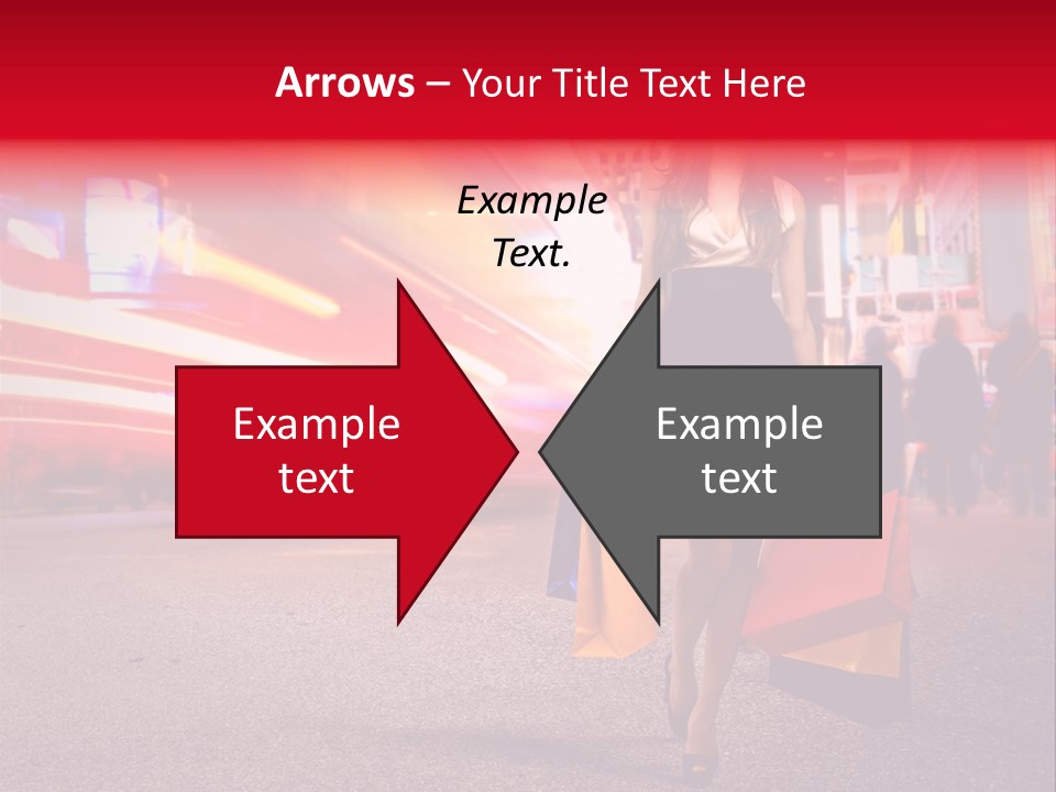 Girl New York Caucasian PowerPoint Template