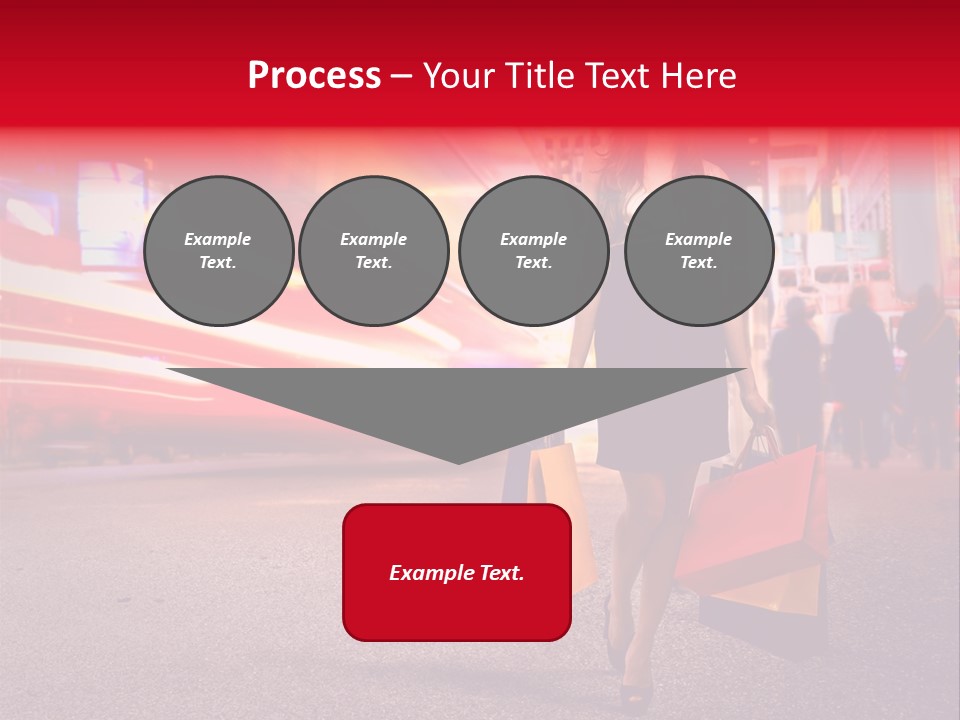 Girl New York Caucasian PowerPoint Template