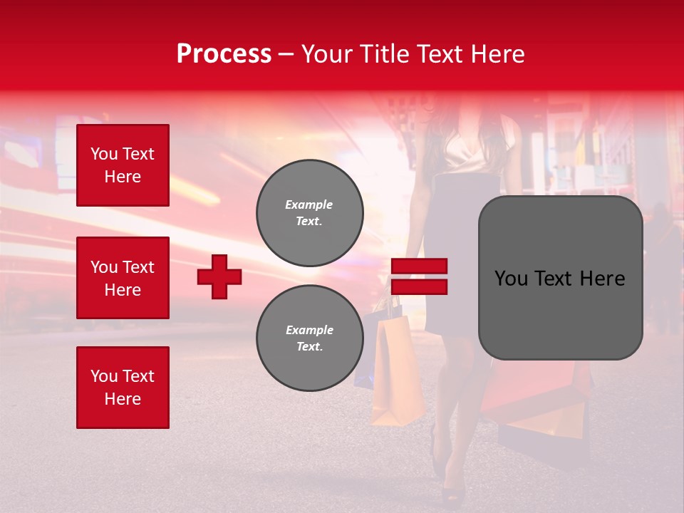 Girl New York Caucasian PowerPoint Template