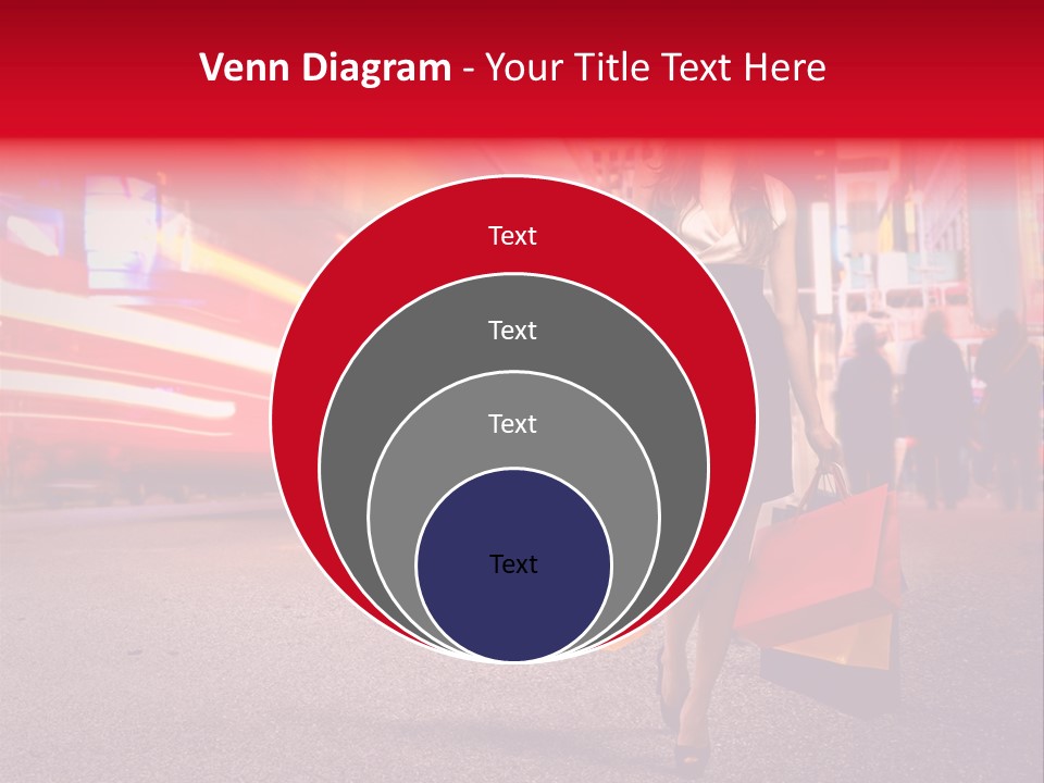 Girl New York Caucasian PowerPoint Template