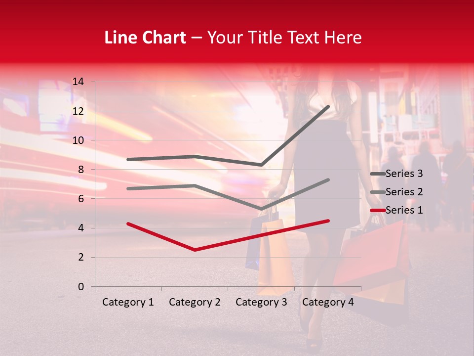 Girl New York Caucasian PowerPoint Template