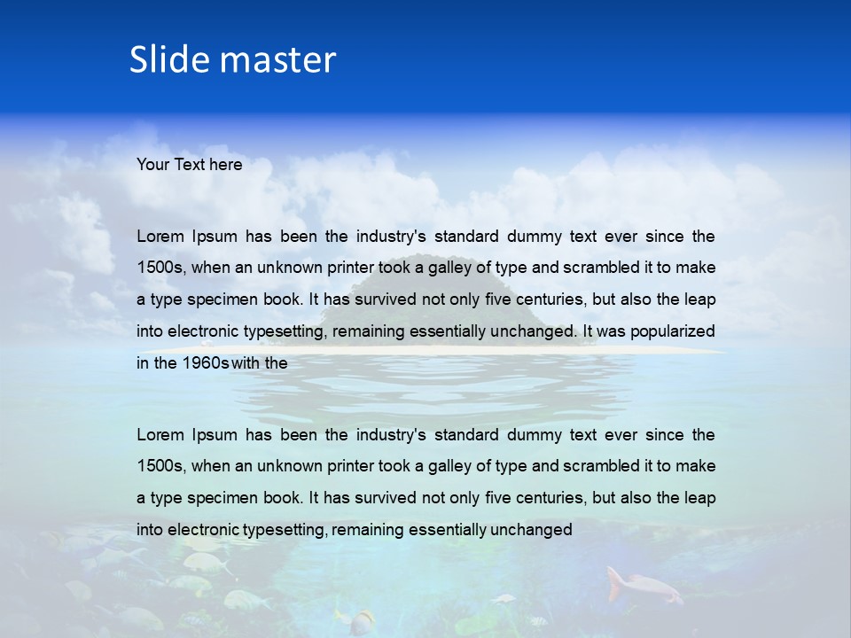Sea Coast Sand PowerPoint Template