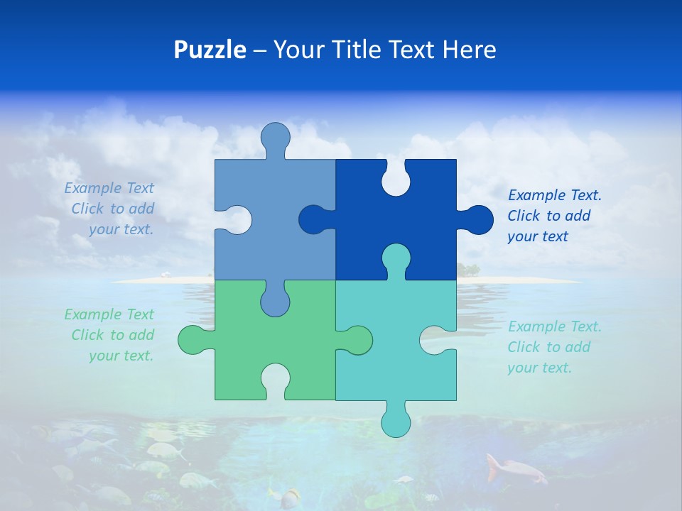 Sea Coast Sand PowerPoint Template