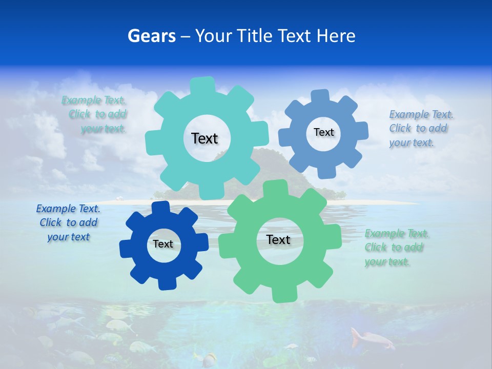 Sea Coast Sand PowerPoint Template