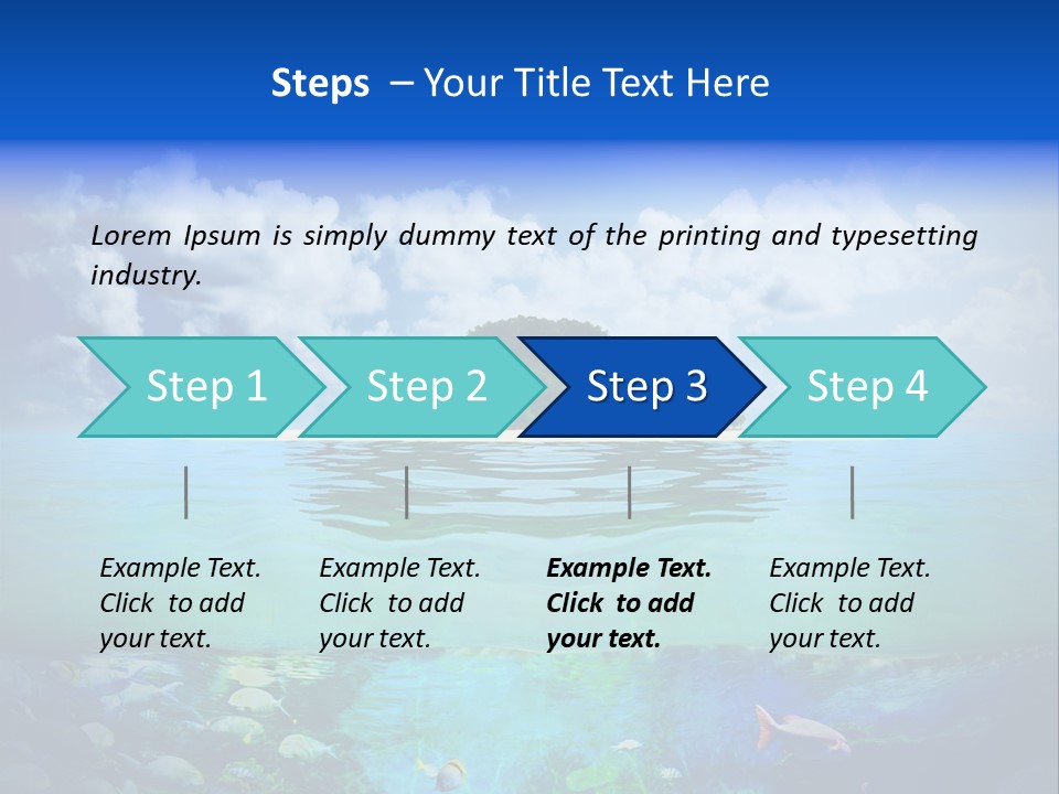 Sea Coast Sand PowerPoint Template