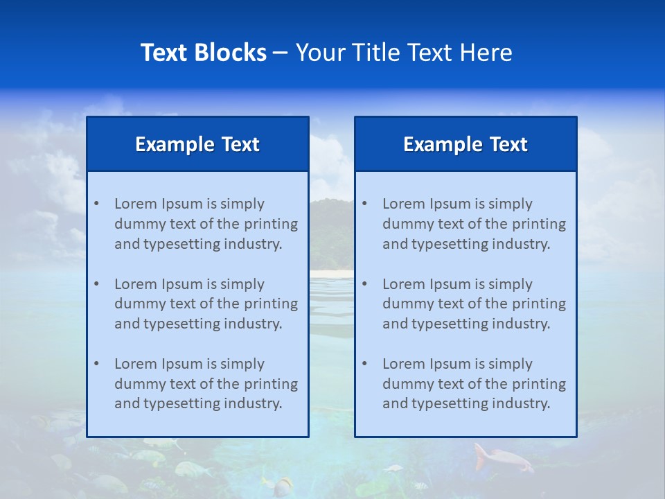 Sea Coast Sand PowerPoint Template