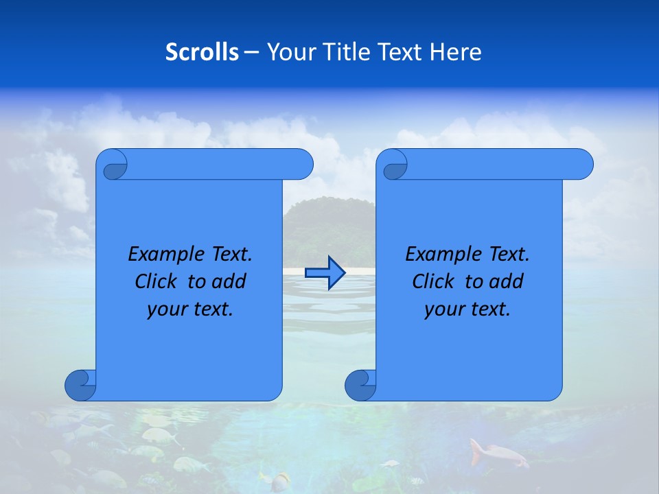 Sea Coast Sand PowerPoint Template