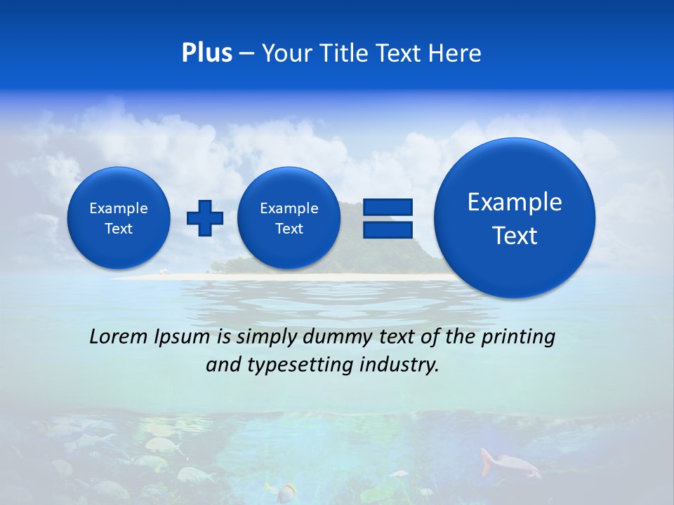 Sea Coast Sand PowerPoint Template