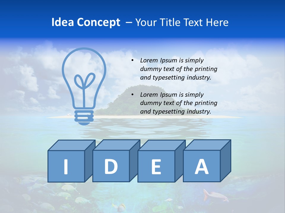 Sea Coast Sand PowerPoint Template