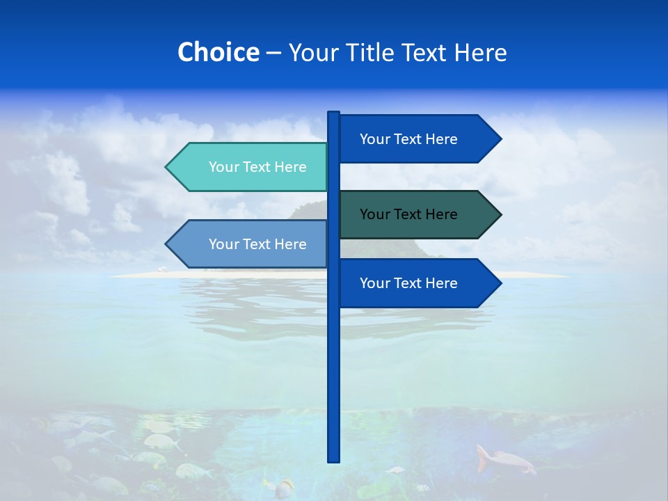 Sea Coast Sand PowerPoint Template