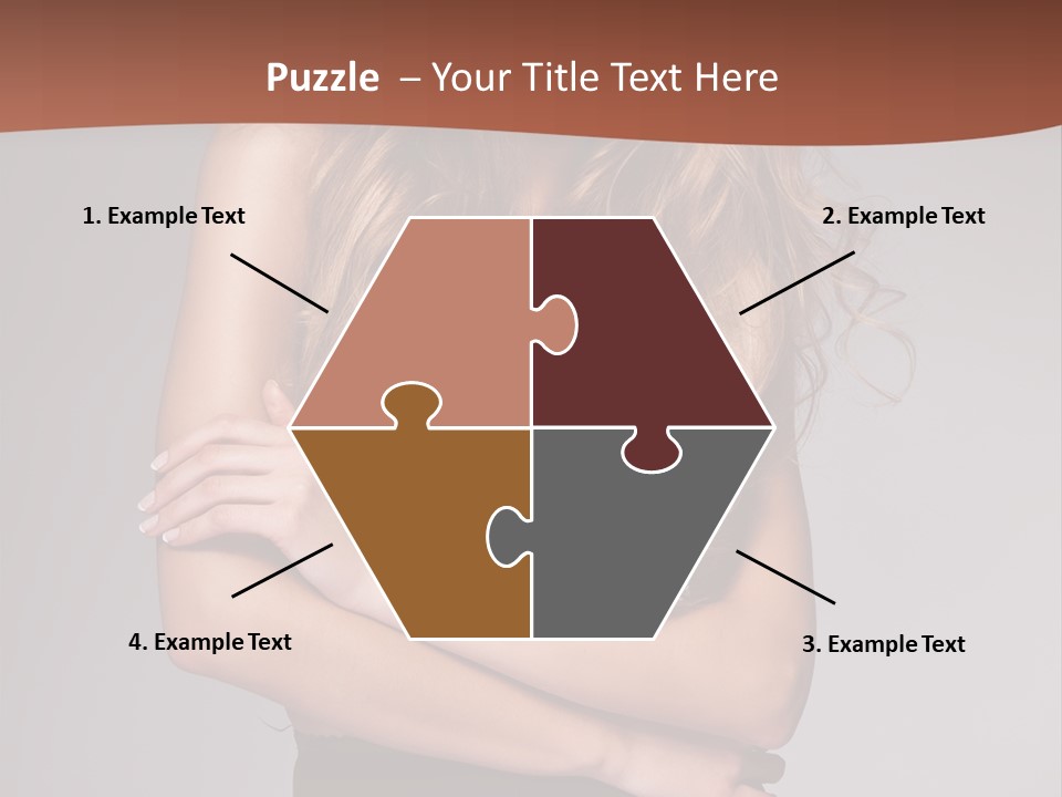 Touch Blond Lifestyle PowerPoint Template