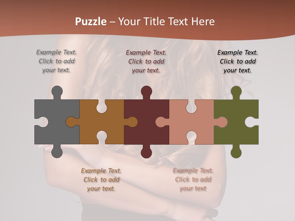 Touch Blond Lifestyle PowerPoint Template