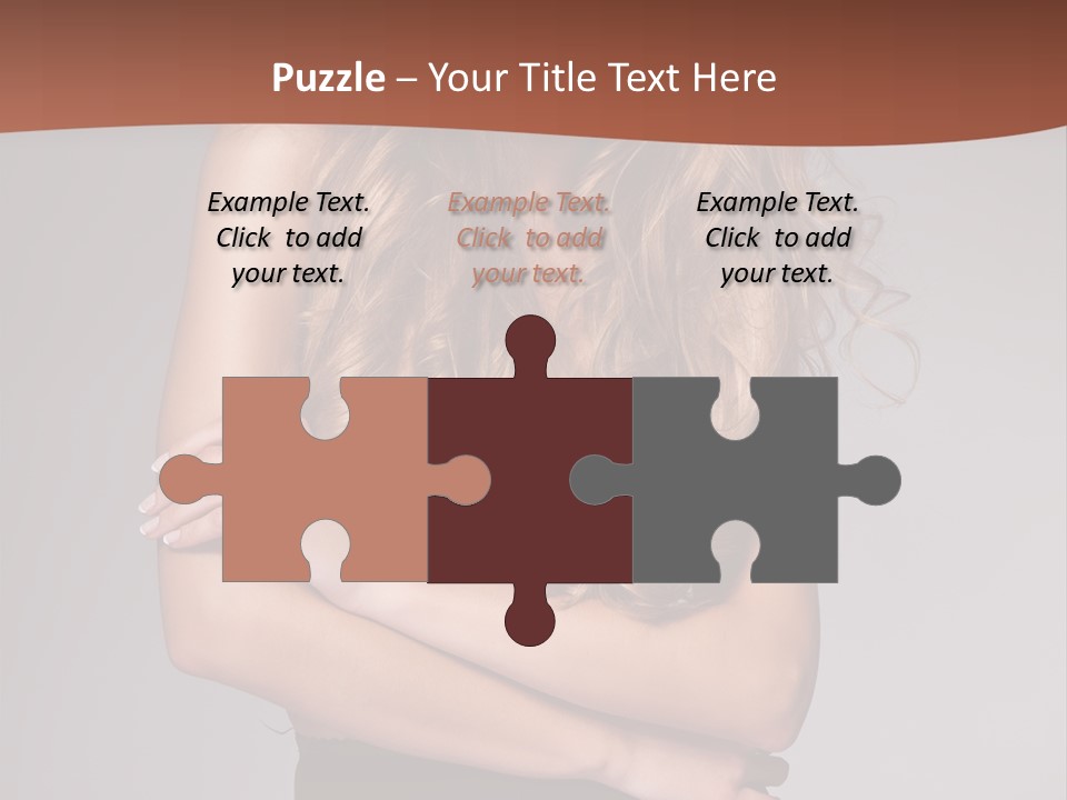 Touch Blond Lifestyle PowerPoint Template