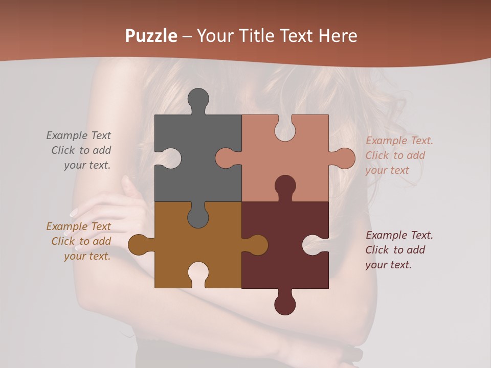 Touch Blond Lifestyle PowerPoint Template