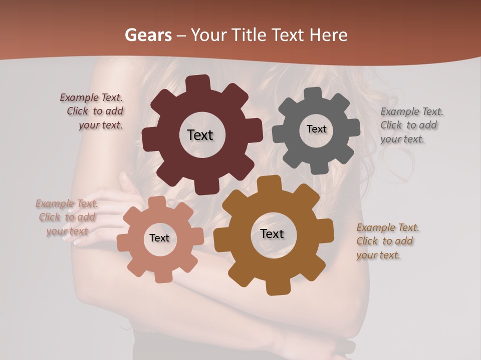 Touch Blond Lifestyle PowerPoint Template