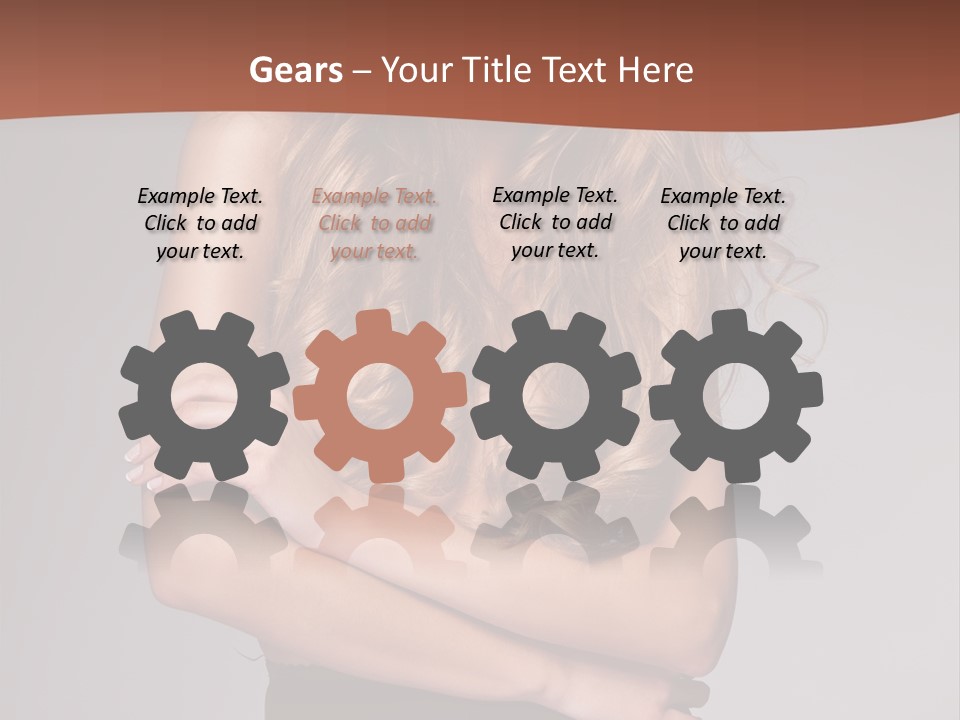 Touch Blond Lifestyle PowerPoint Template