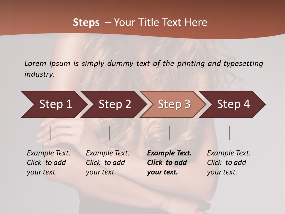 Touch Blond Lifestyle PowerPoint Template