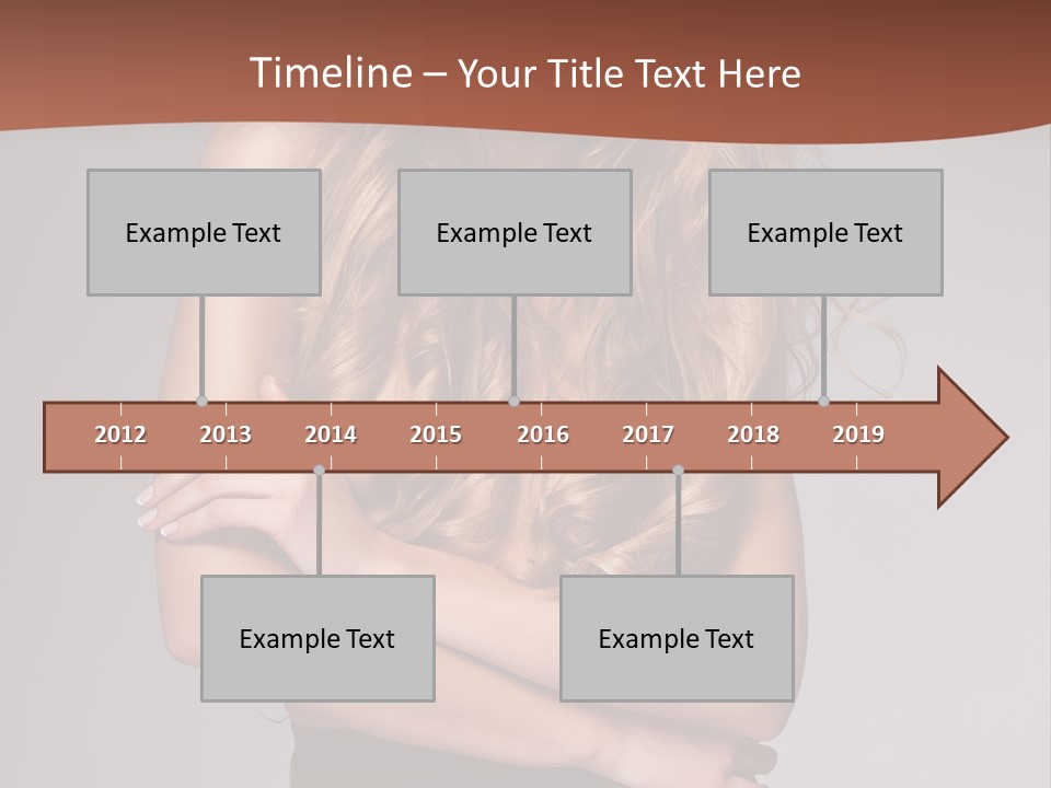 Touch Blond Lifestyle PowerPoint Template