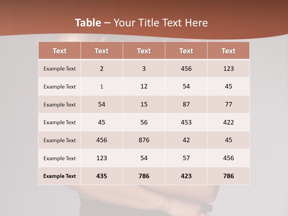 Touch Blond Lifestyle PowerPoint Template