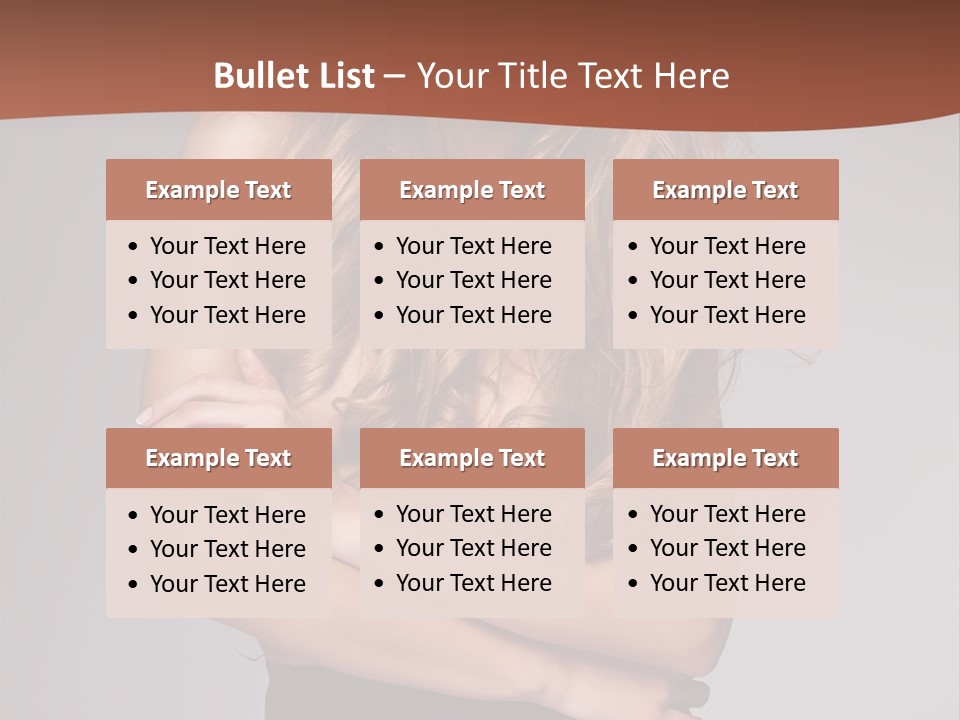 Touch Blond Lifestyle PowerPoint Template