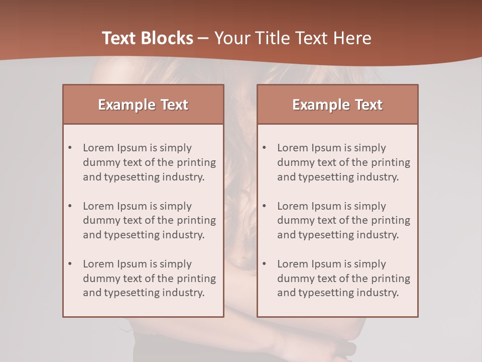 Touch Blond Lifestyle PowerPoint Template