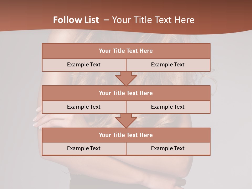 Touch Blond Lifestyle PowerPoint Template