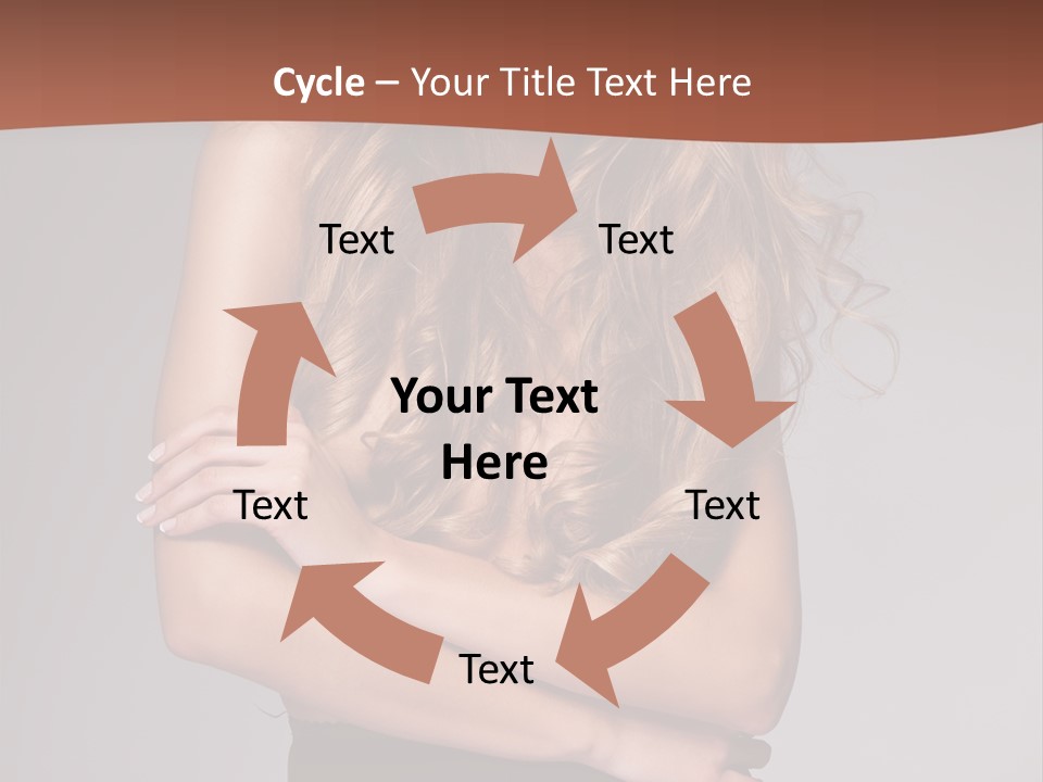 Touch Blond Lifestyle PowerPoint Template