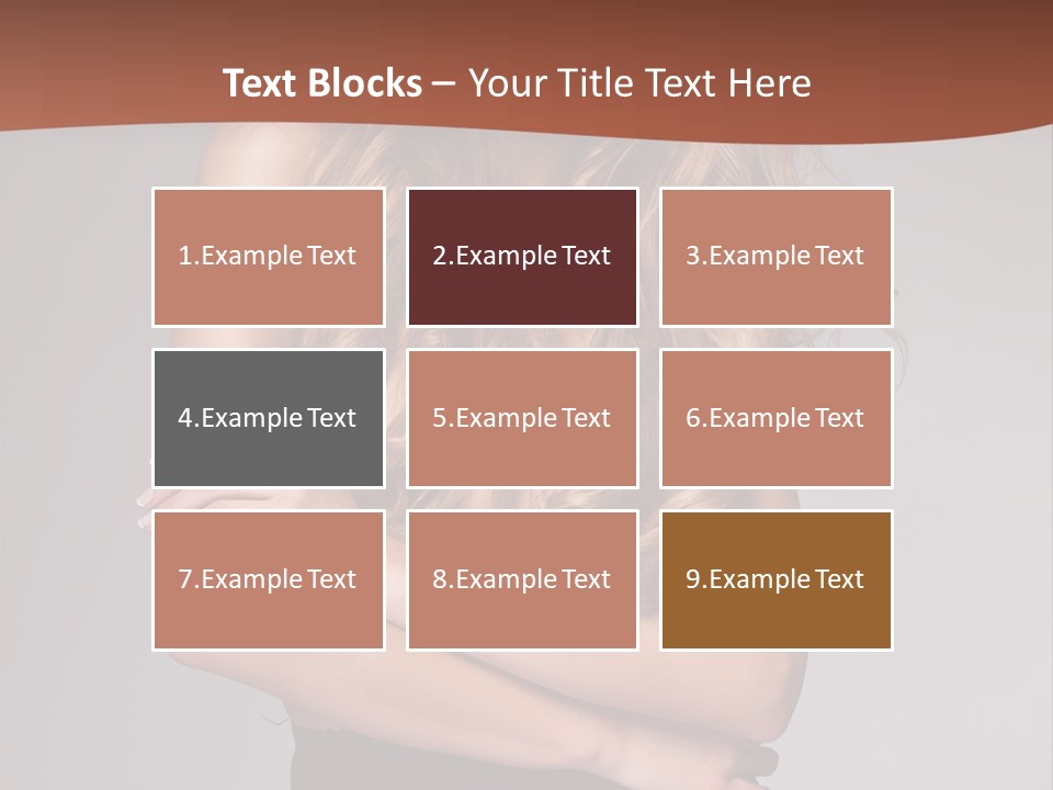 Touch Blond Lifestyle PowerPoint Template