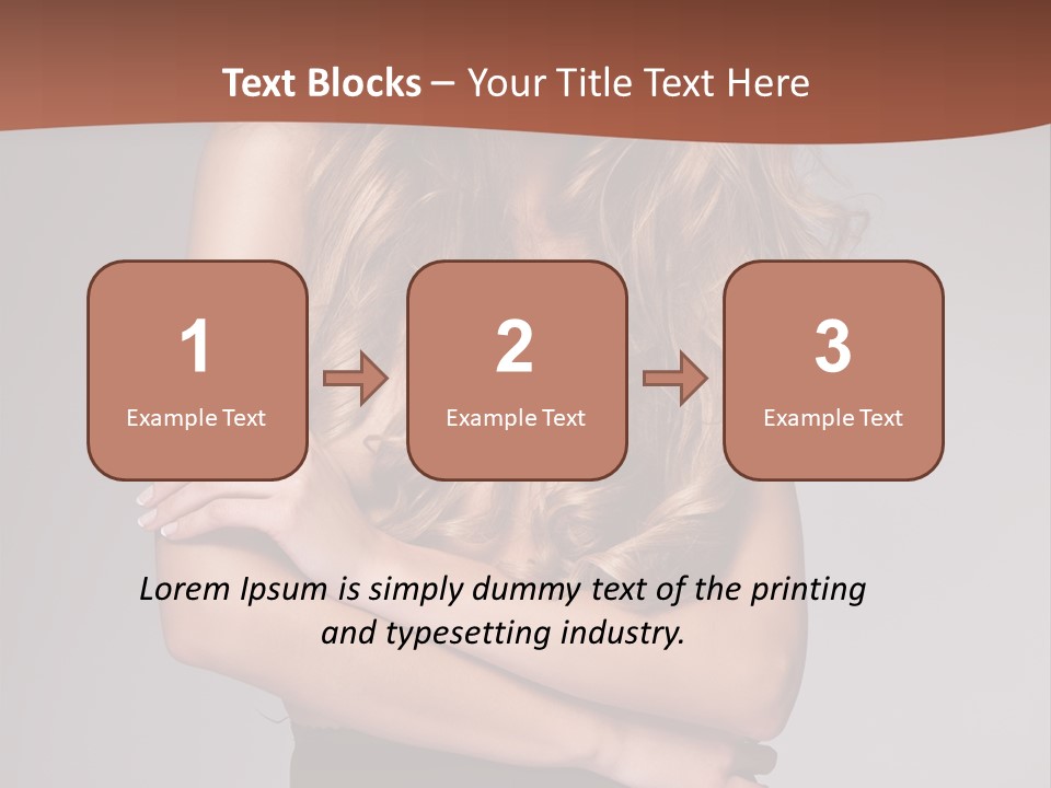 Touch Blond Lifestyle PowerPoint Template