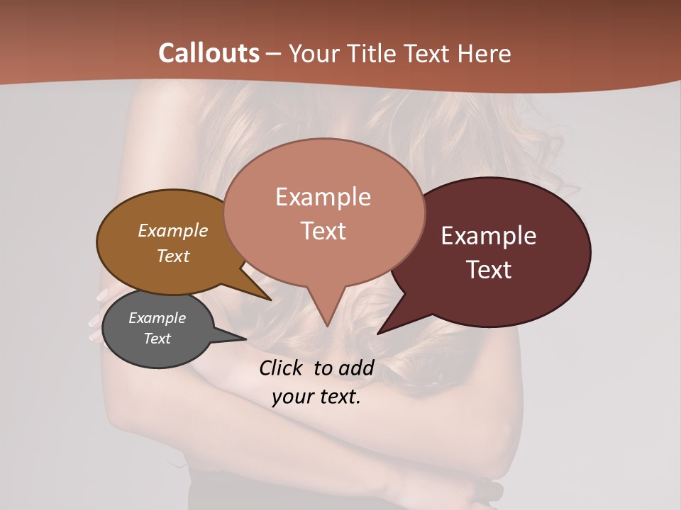 Touch Blond Lifestyle PowerPoint Template