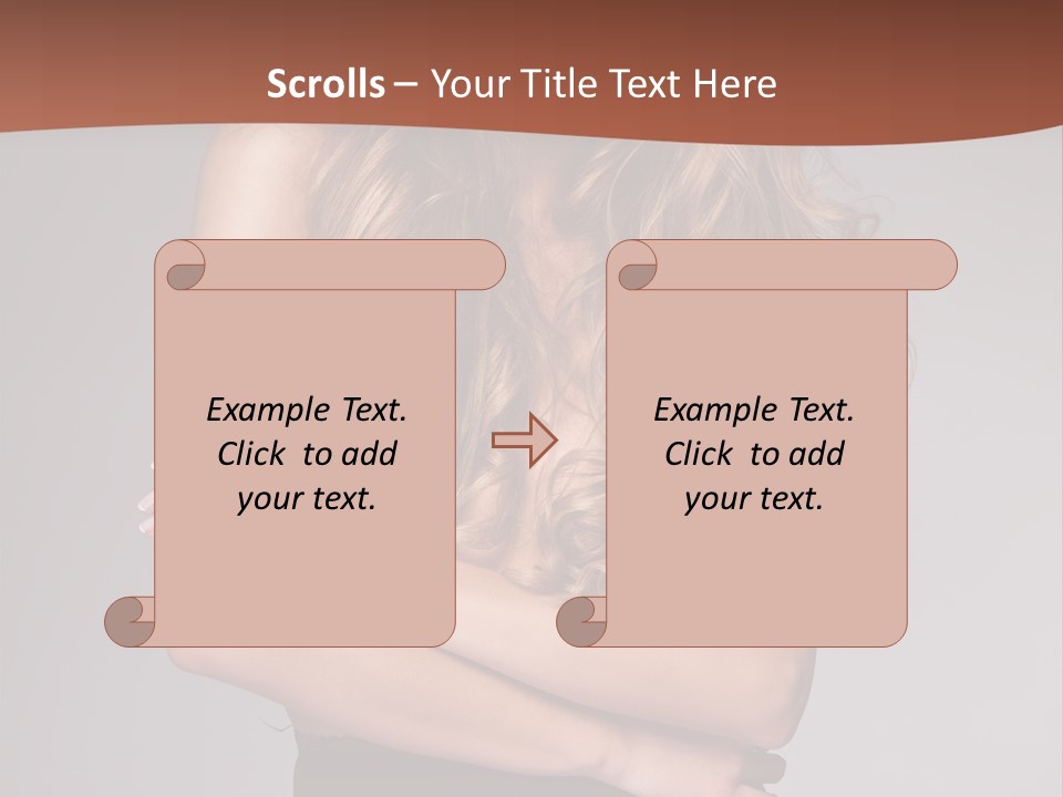 Touch Blond Lifestyle PowerPoint Template