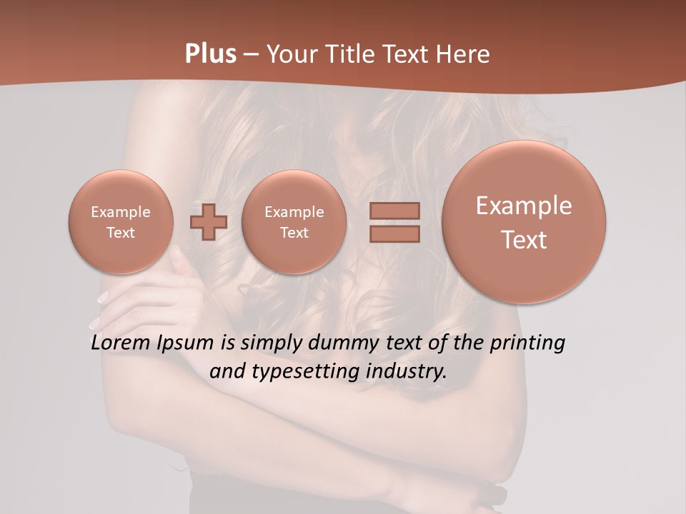 Touch Blond Lifestyle PowerPoint Template