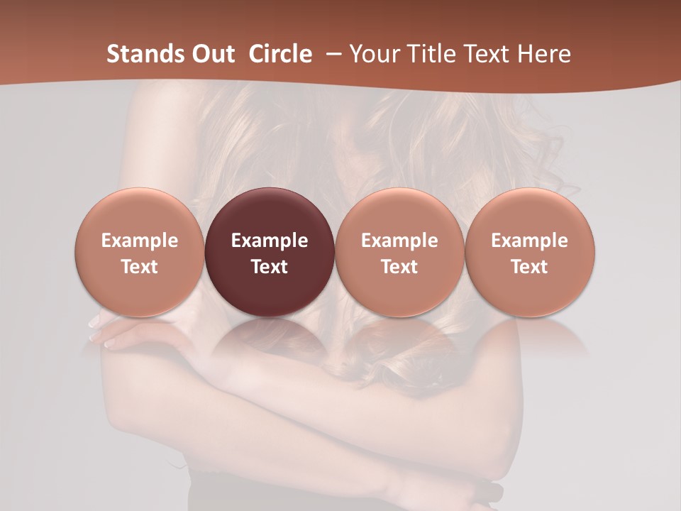 Touch Blond Lifestyle PowerPoint Template