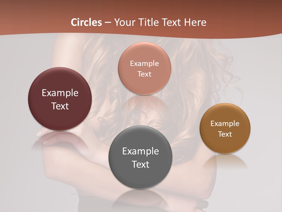 Touch Blond Lifestyle PowerPoint Template