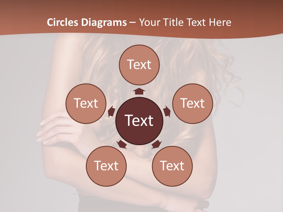 Touch Blond Lifestyle PowerPoint Template