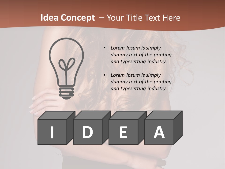 Touch Blond Lifestyle PowerPoint Template