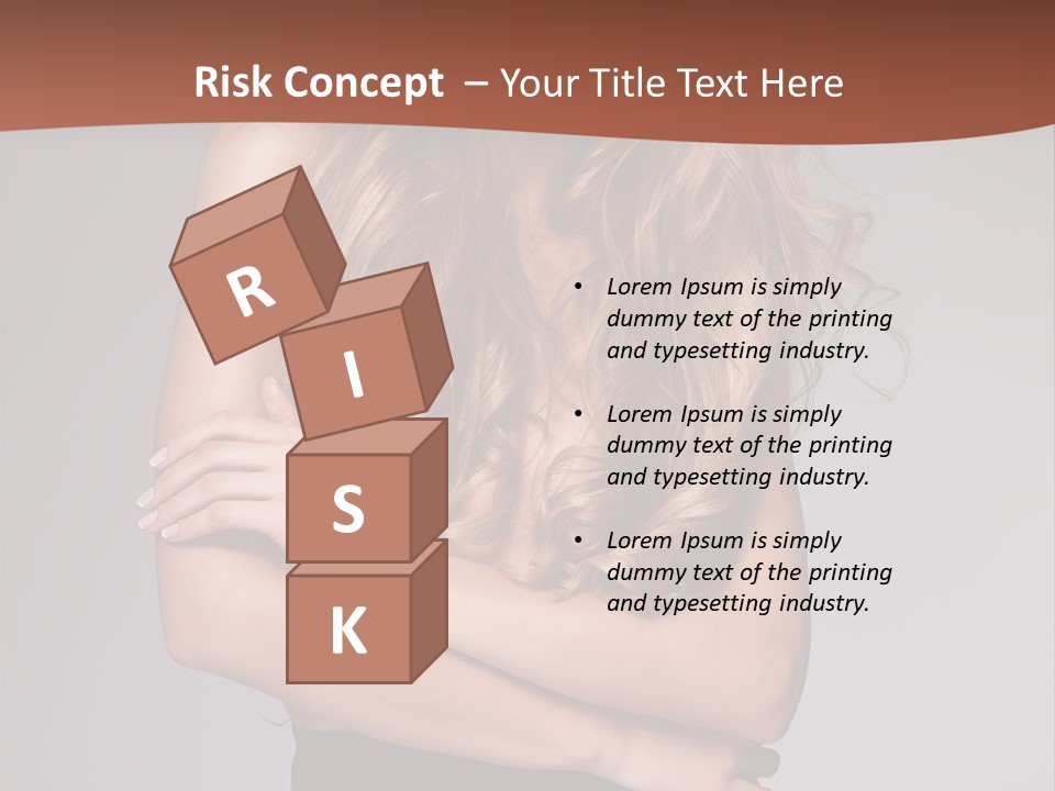 Touch Blond Lifestyle PowerPoint Template