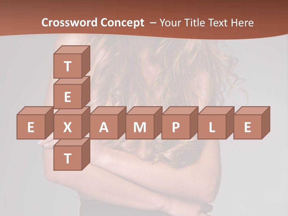 Touch Blond Lifestyle PowerPoint Template