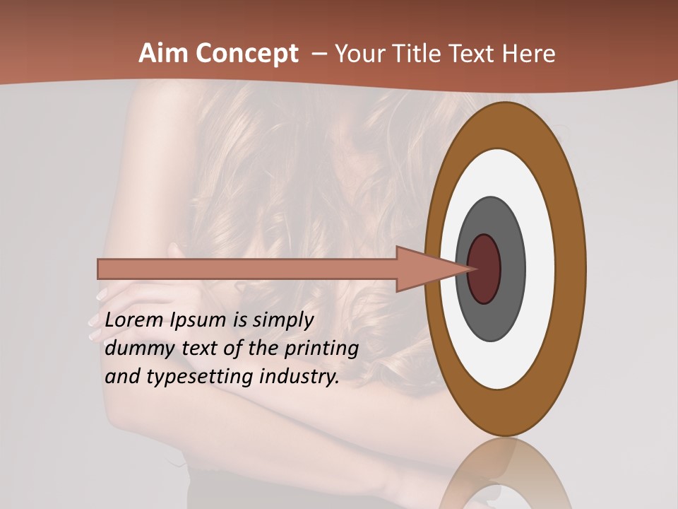 Touch Blond Lifestyle PowerPoint Template