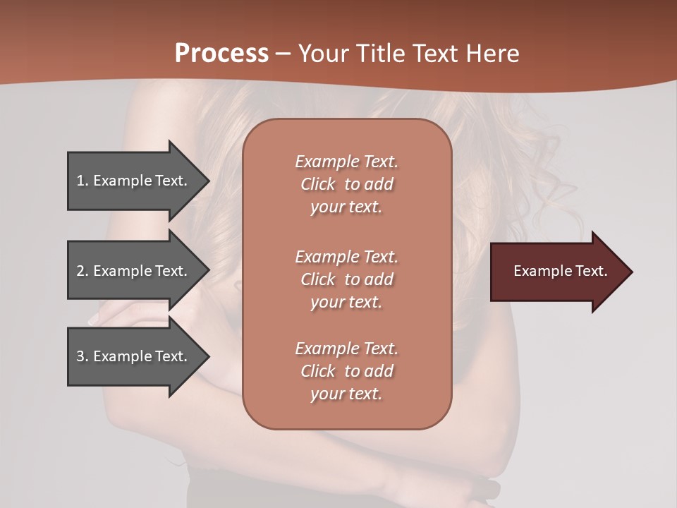 Touch Blond Lifestyle PowerPoint Template